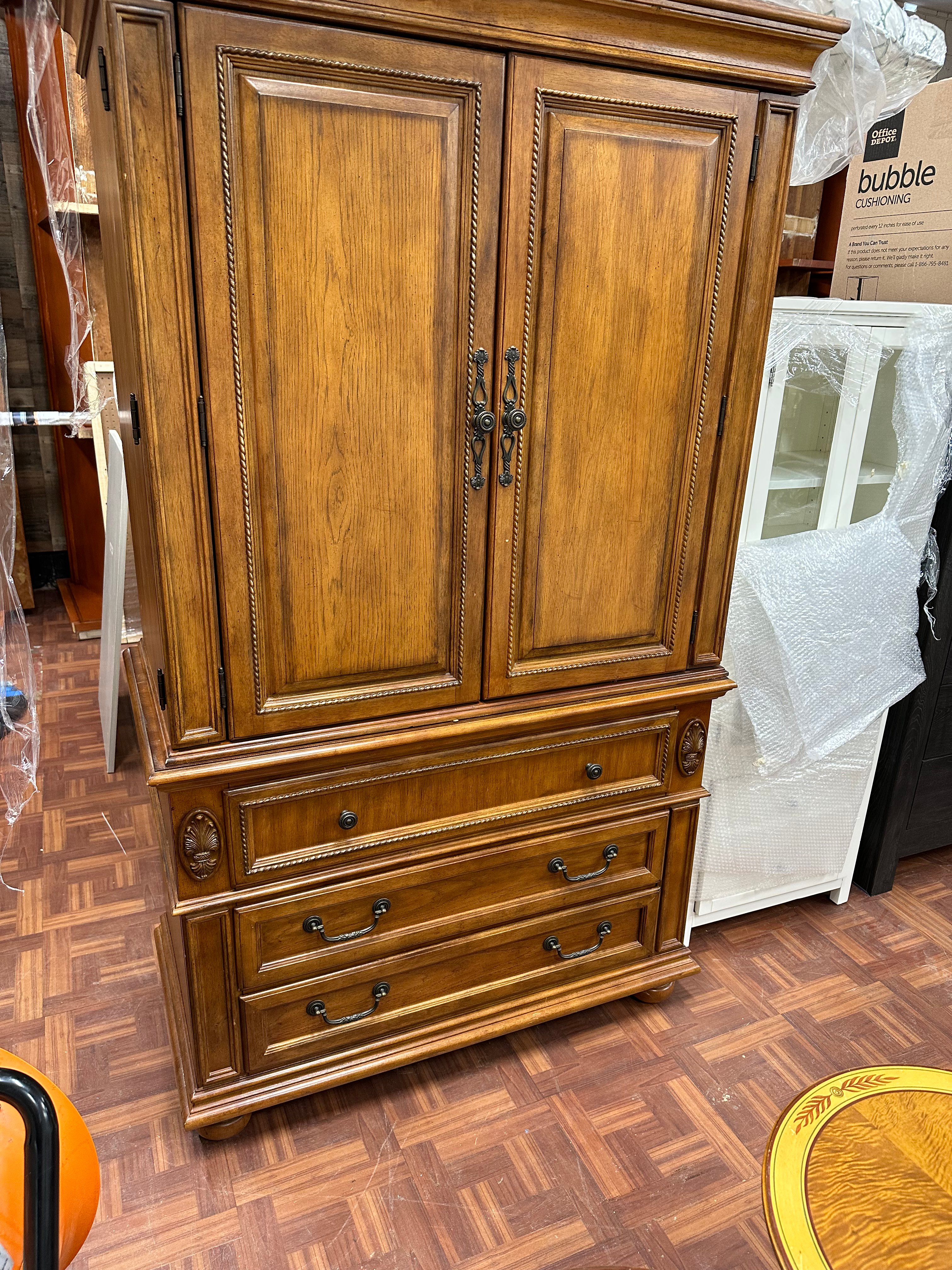 Vintage 1990s Stanley Furniture Armoire