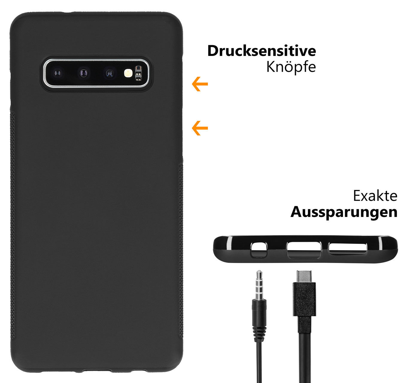 Backcover Hülle "Premium Black" - Samsung Galaxy S10e