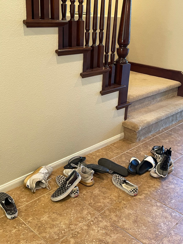 Tip Tuesday How to Organize Your Kids' Shoes in your Home Entryway