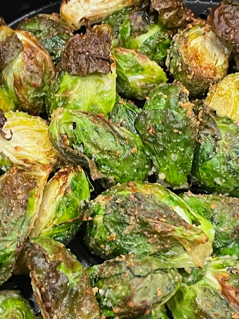 Air Fried brussel sprouts