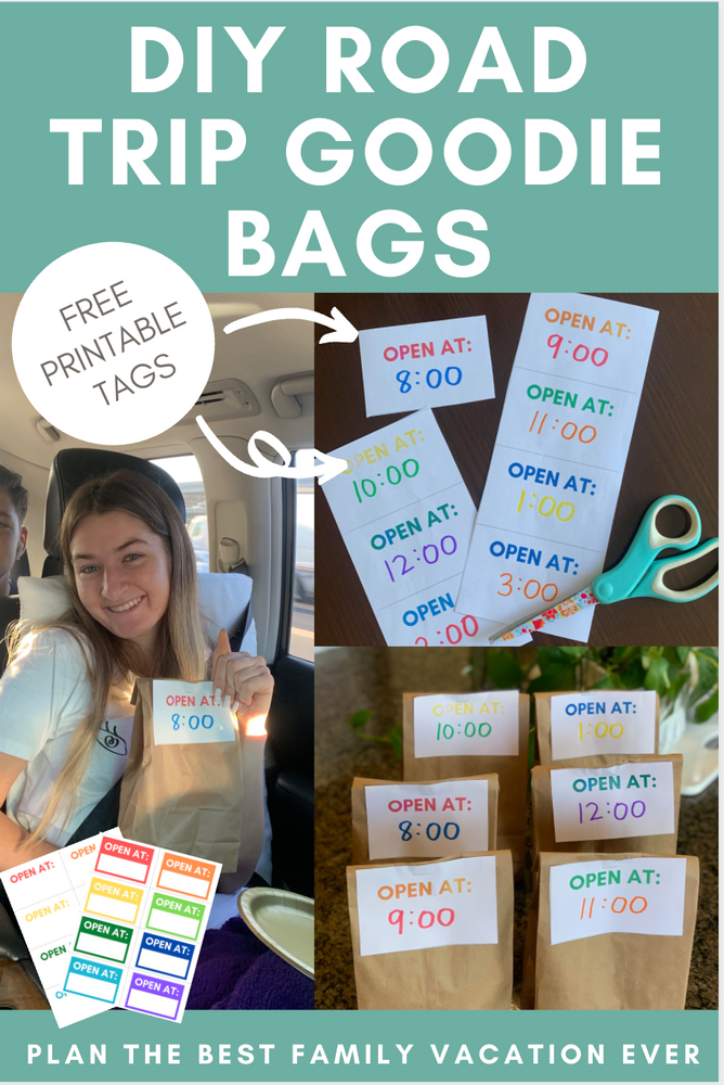 How to Make DIY Family Road Trip Survival Goodie Bags for Kids and Teens