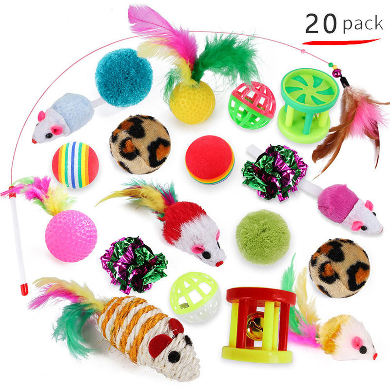 Thumbnail: Kitten Toys Variety Pack-Pet Cat Toys Combination Set Cat Toy Funny Cat Stick Si