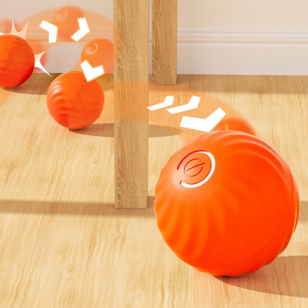 Thumbnail: Pet Toy Ball Automatic Moving Dog Toy Ball Smart USB Jumping Rotating Interactiv