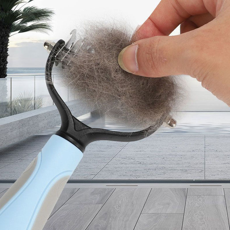 Thumbnail: Professional Pet Deshedding Brush Dog Cat Grooming Tool Hair Fur Remover Underco