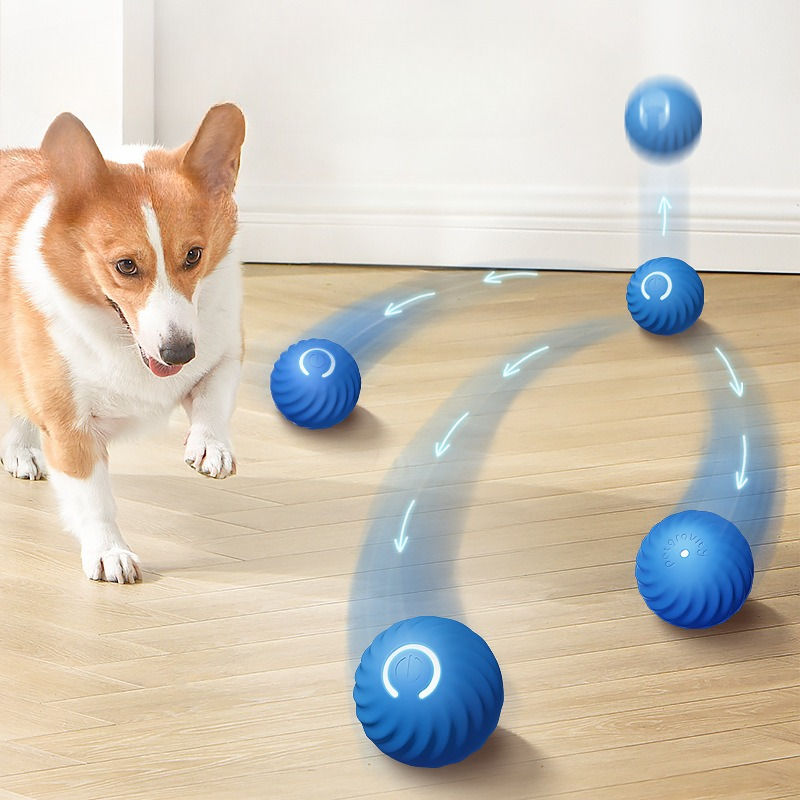Thumbnail: Pet Toy Ball Automatic Moving Dog Toy Ball Smart USB Jumping Rotating Interactiv