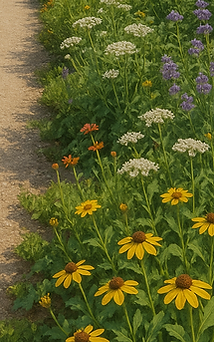 chemin fleuri