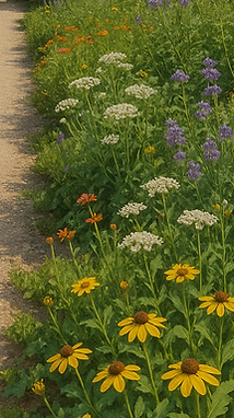 chemin fleuri