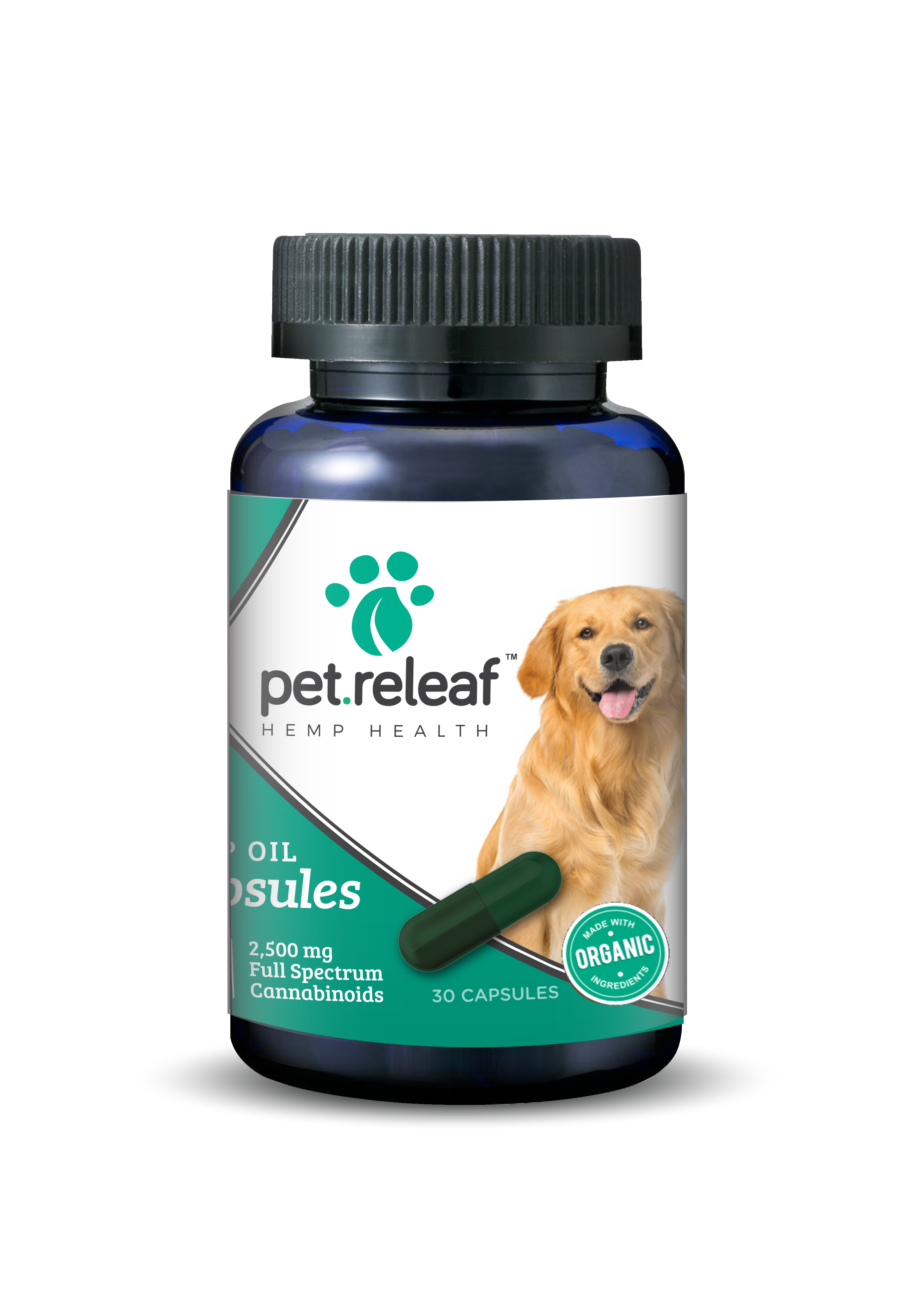 PET RELIEF - Hemp Oil Capsules - 30ct 2500mg