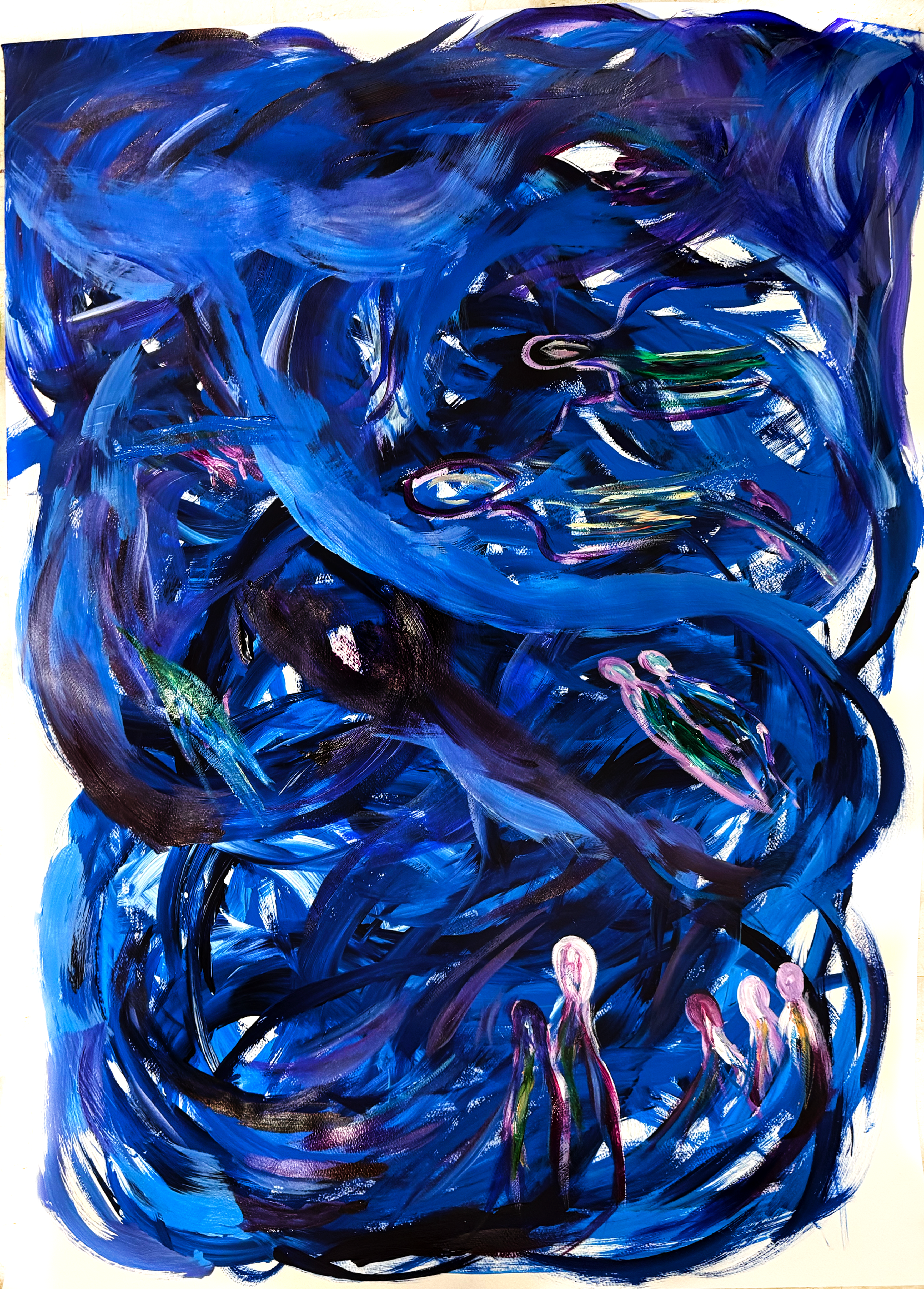 They Never Arrived — artwork on paper by Nourhan Eltoukhi