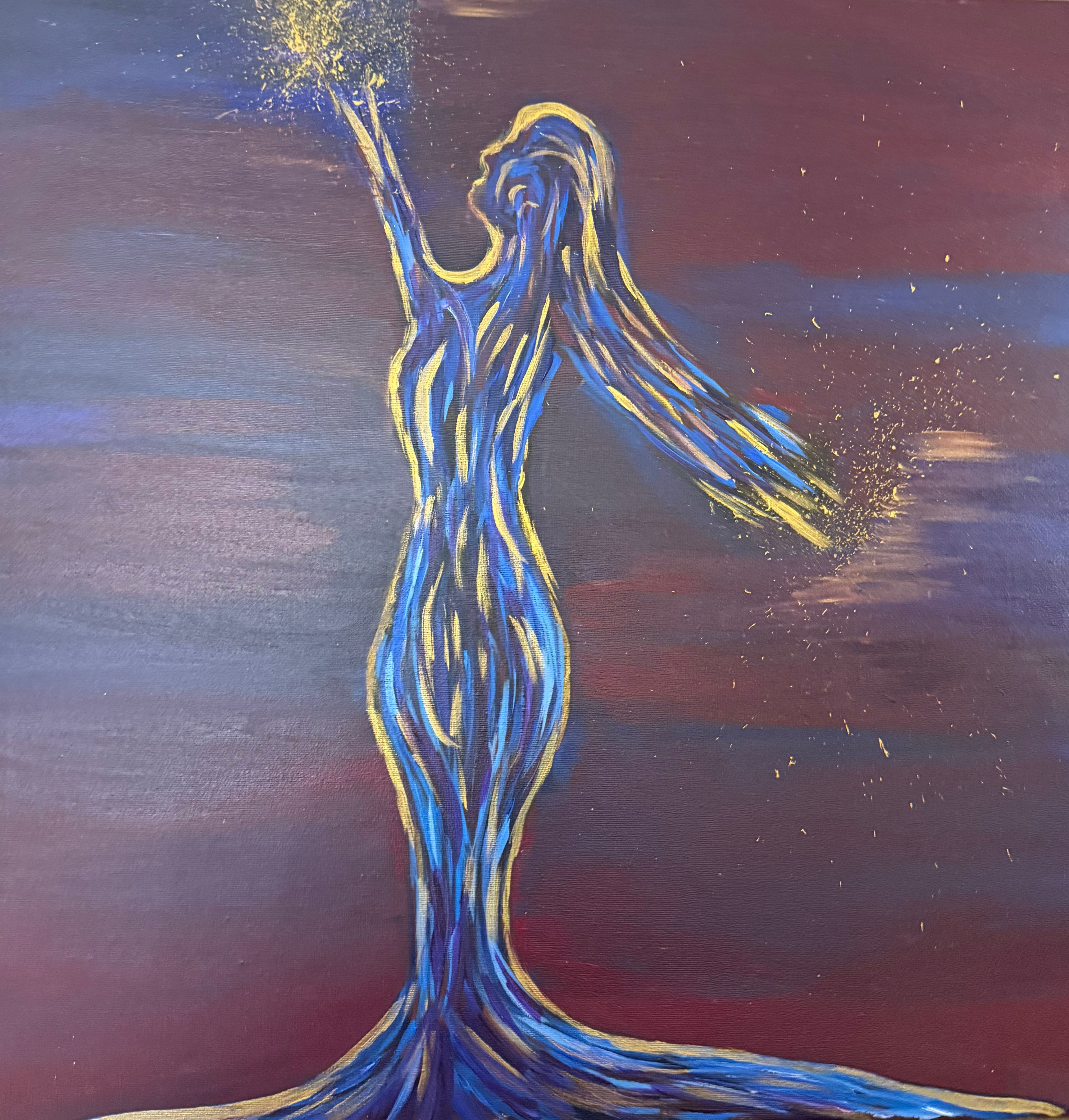 Body of Light — original painting by Nourhan Eltoukhi