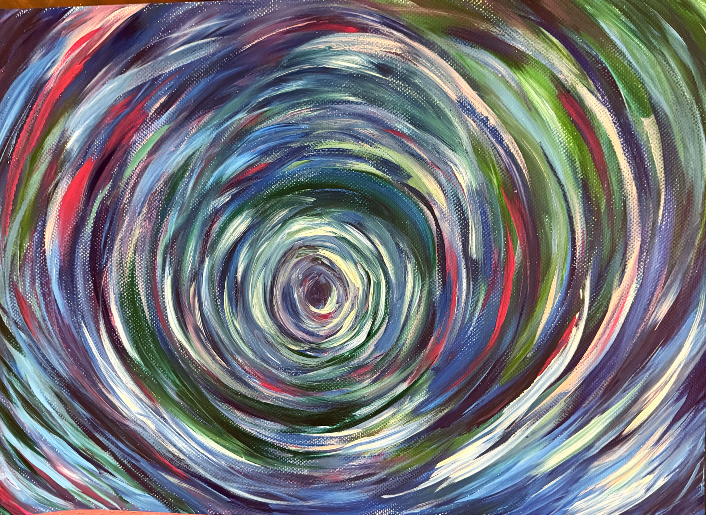 The Spiral Within — artwork on paper by Nourhan Eltoukhi