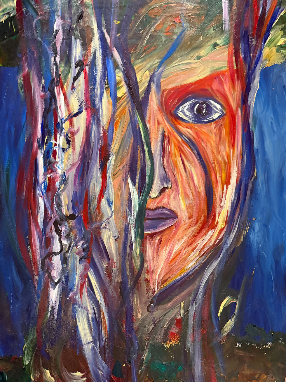 Seeing Through Veins — original painting by Nourhan Eltoukhi