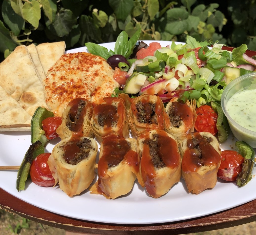 Arranged Food and Objects