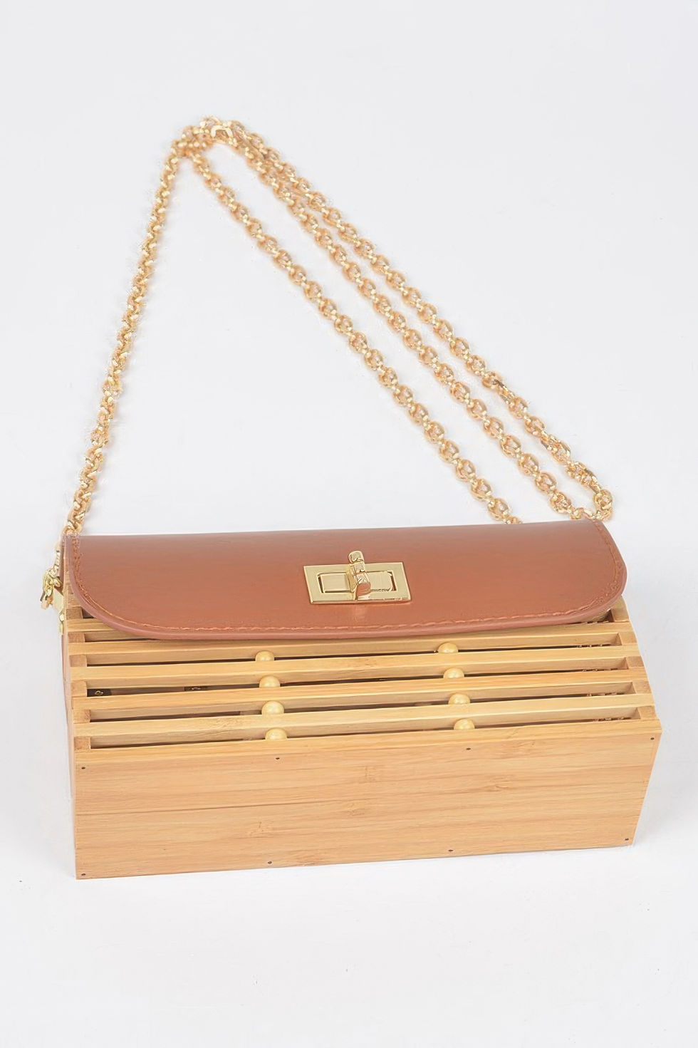 Thumbnail: Bamboo Flap Crossbody Bag