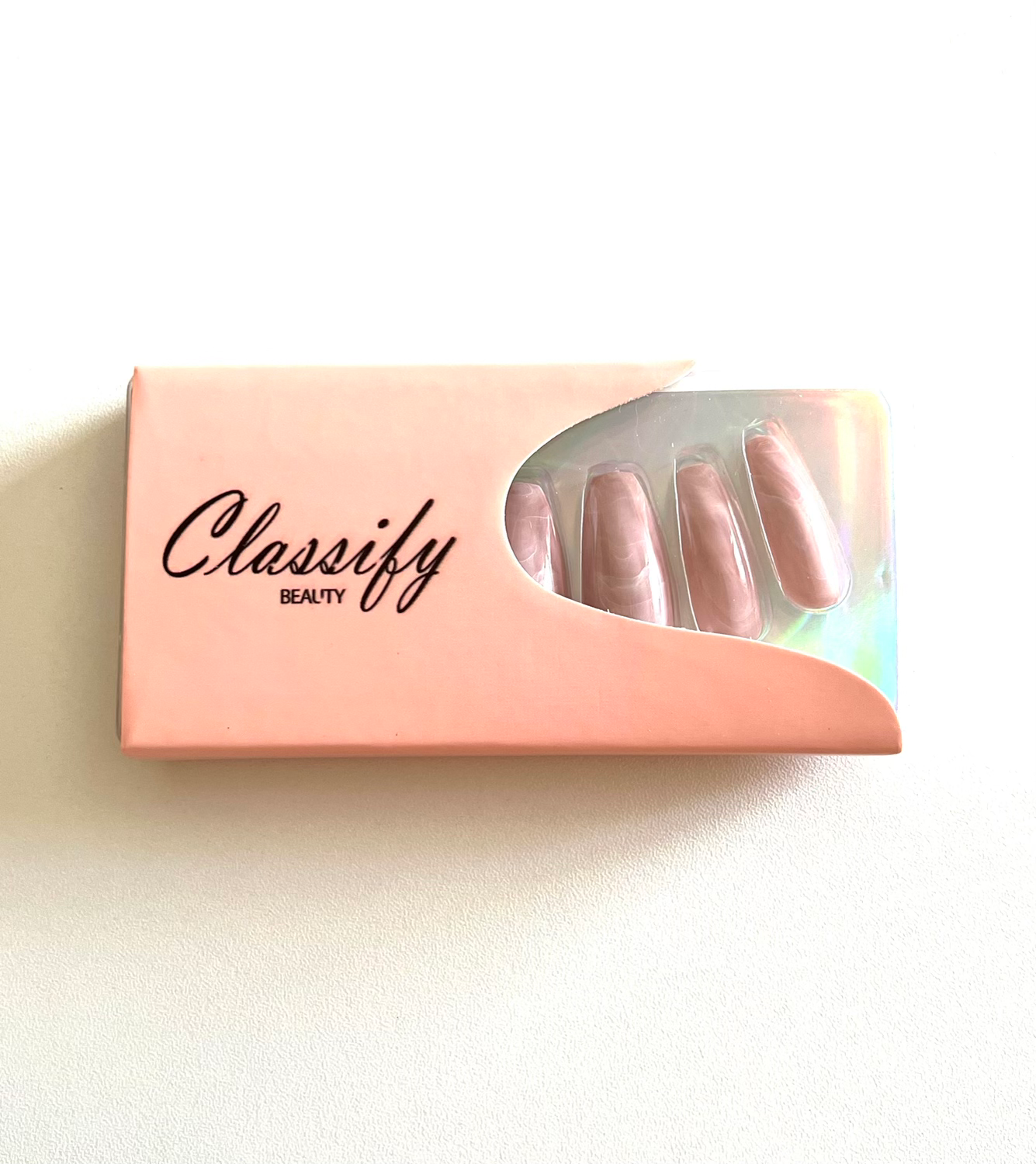 Marble Design Coffin Press On Nails