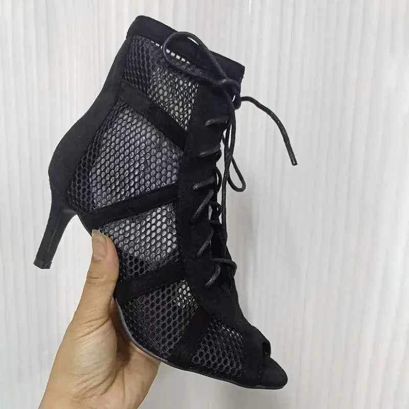 Thumbnail: Lace Up Cross-Tied Bootie