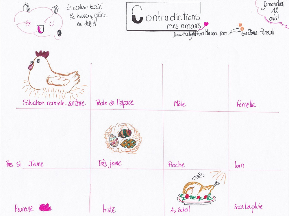Dessins contradictoires exercice du 12 avril - Drawthelight Facilitation