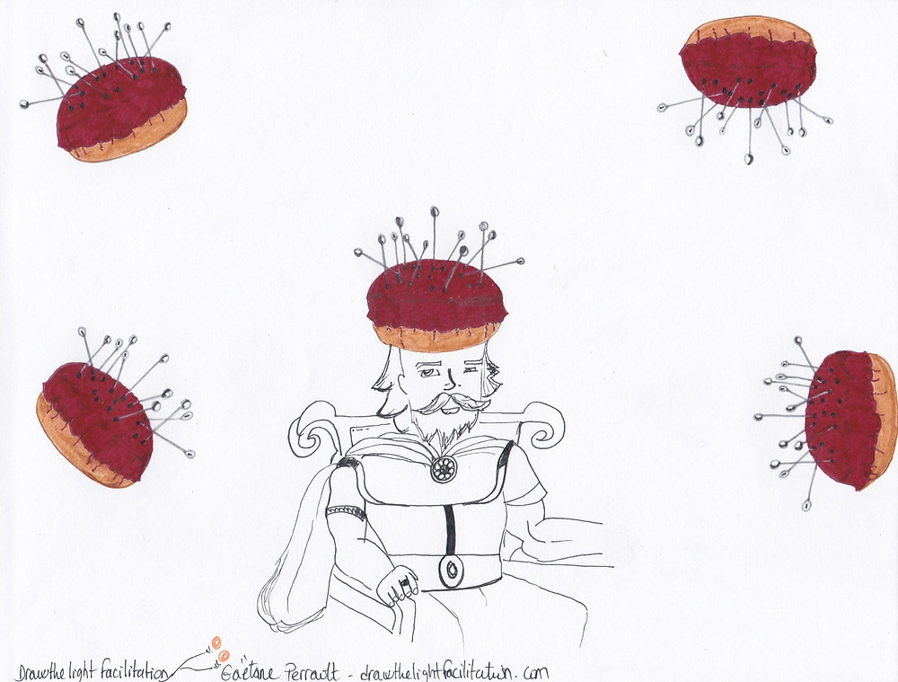 Détournement porte-épingles - drawthelightFacilitation - Gaëtane Perrault