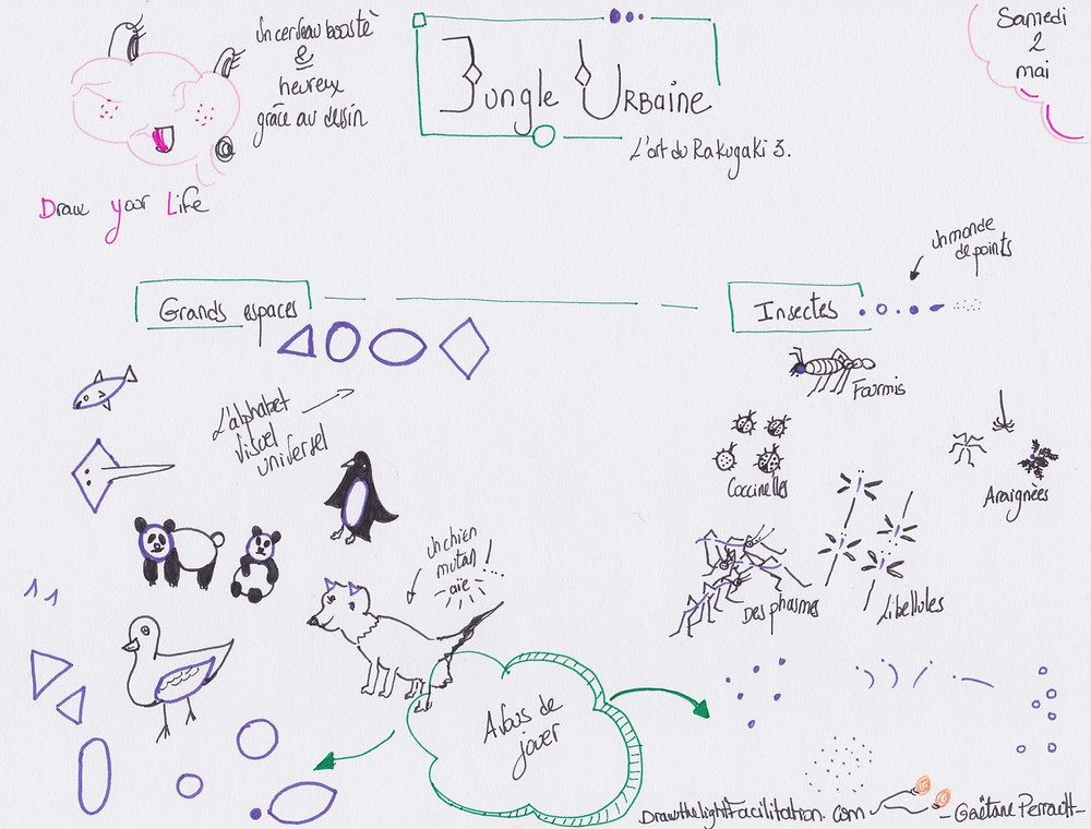 Jungle urbaine le Rakugaki 3- DrawthelightFacilitation - Gaëtane Perrault