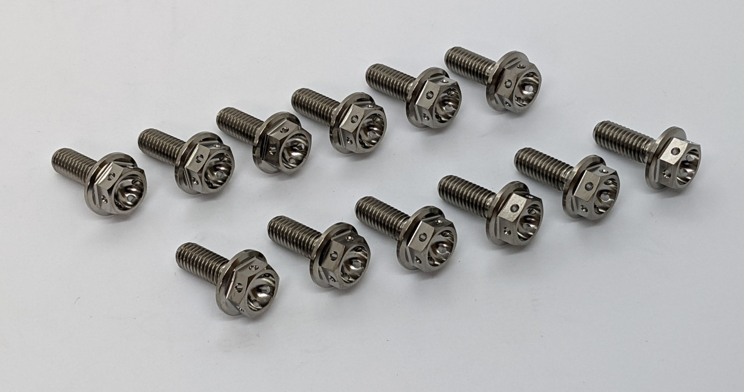 CBR1000RR-R Fireblade Titanium Drilled Hex Front Disc Bolts 20 onwards