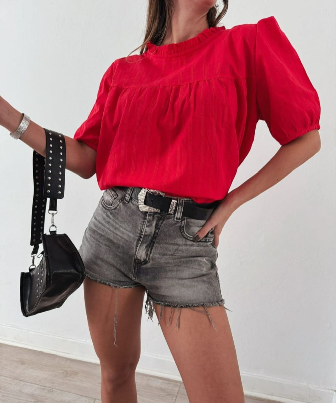blusa MILA roja 