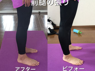 前腿の張りがなかなか取れない!!