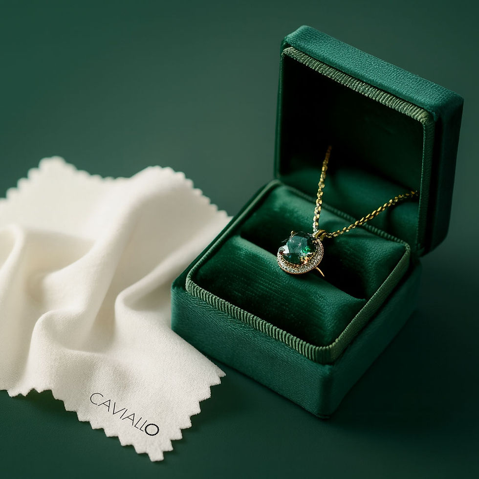 Miniatura: Ściereczka do czyszczenia biżuterii CAVIALLO – złoto, srebro, zegarki
