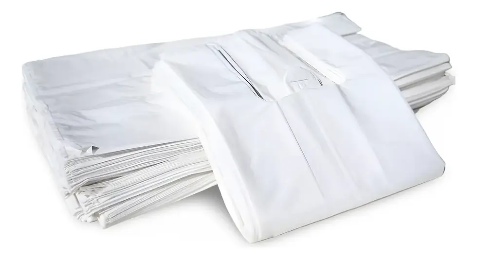Sacola plástica branca reforçada Plastijal em pacote de 5 kg