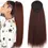 Thumbnail: 22inch Drawstring Ponytail Synthetic Long Afro Kinky Straight