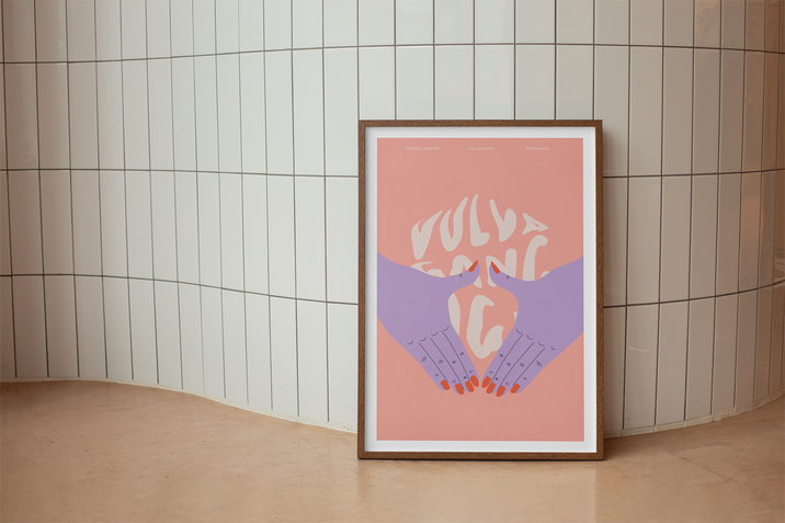 Feministisches Illustrationsporjekt, Poster und Sticker