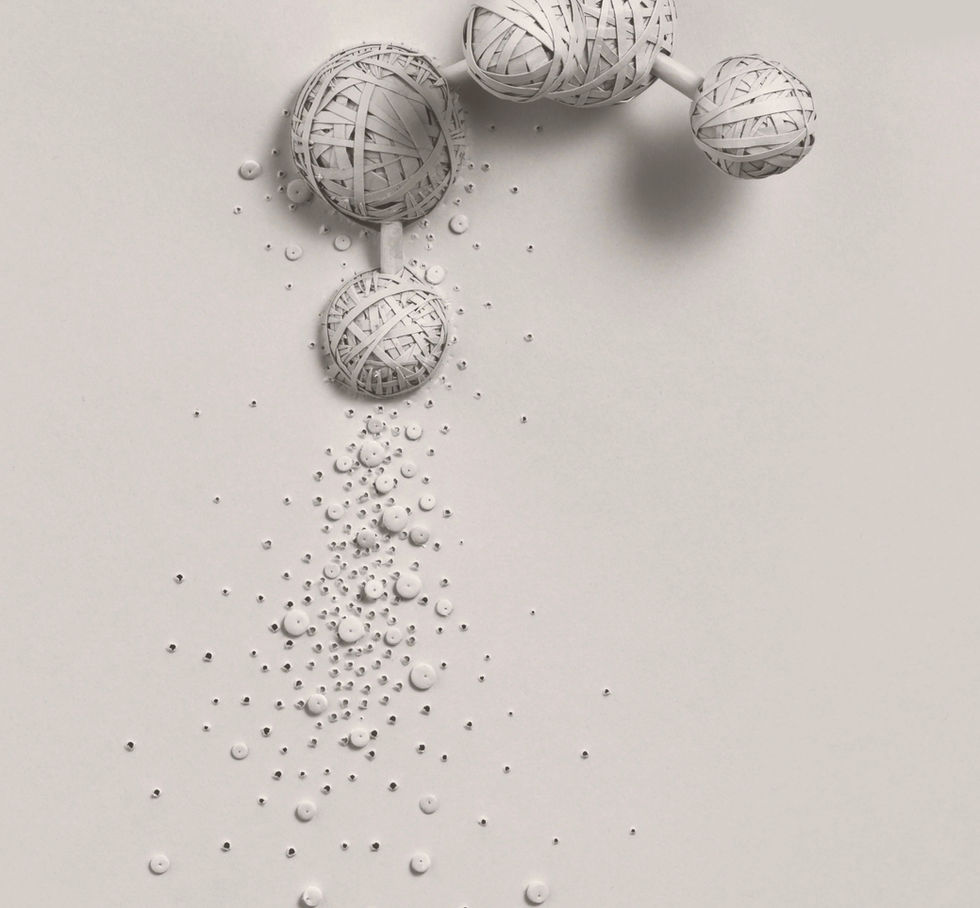en papier représentant le β-glucane