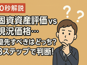 固定資産評価vs現況価格...優先すべきはどっち？3ステップで判断！