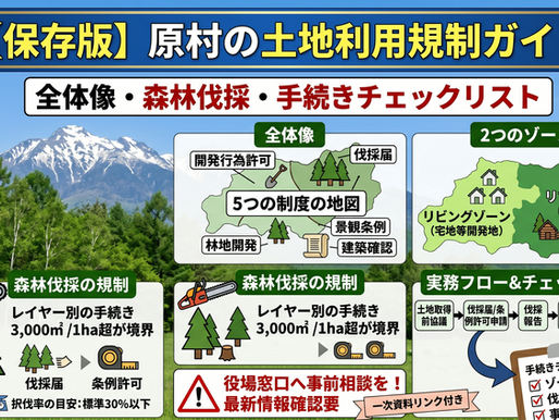 原村の土地利用規制まとめ — 全体像と森林伐採を中心に