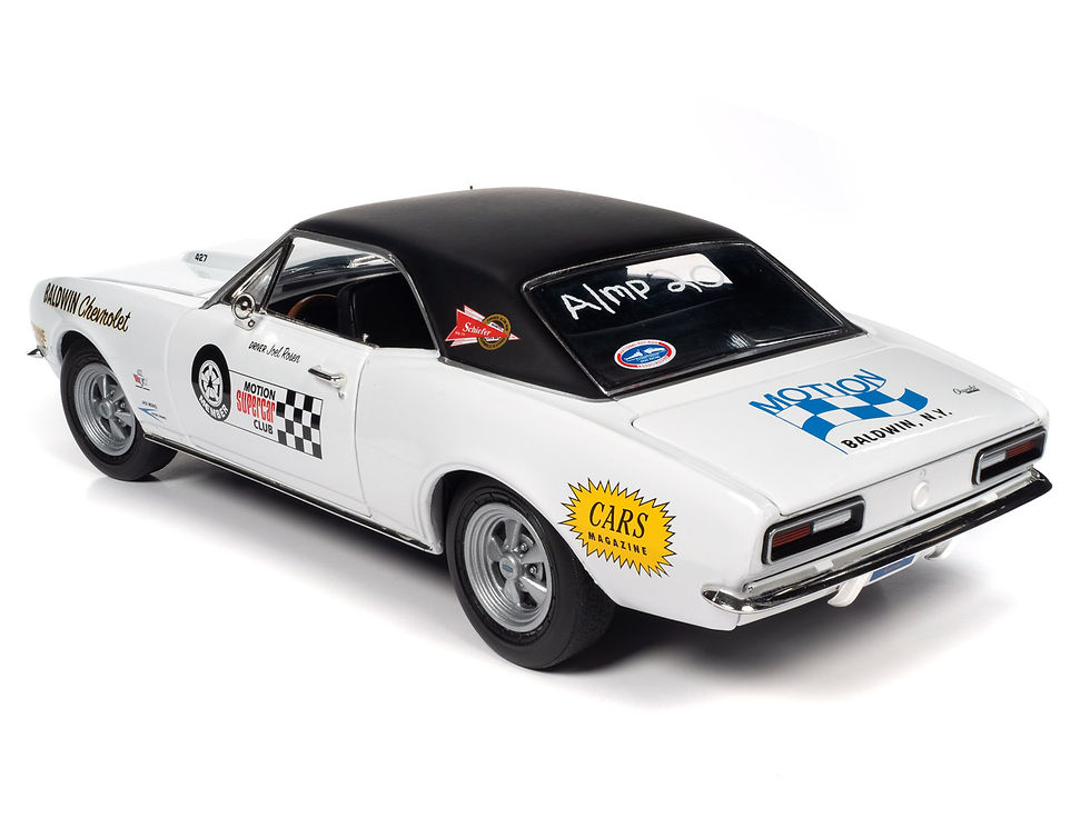 Thumbnail: Auto World '67 Chevy Camaro SS Baldwin Motion 1:18 Scale Diecast Car AMM1275