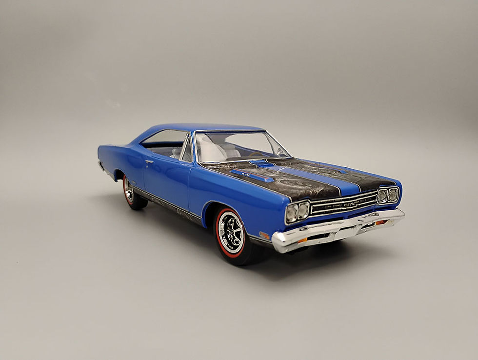 Thumbnail: AMT Model Kit 1969 Plymouth GTX Hardtop 1:25 Scale Build 1 of 2 Engines AMT1483