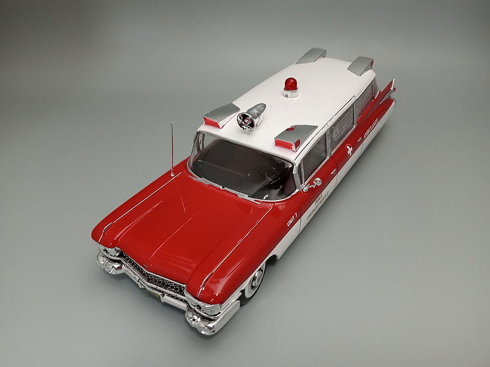 Thumbnail: AMT NEW Model Kit '59 Cadillac Ambulance Includes ALL-NEW GURNEY 1:25 Scale 1395