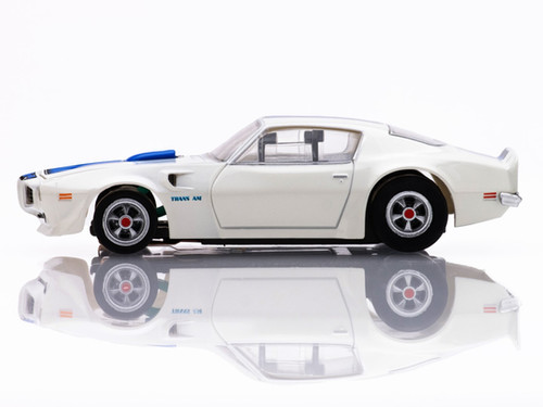 New AFX Pontiac Firebird Trans AM White /Blue HO Slot Car Mega G +