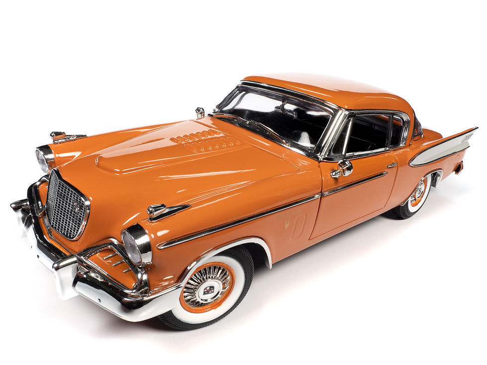 Thumbnail: Auto World Collectible '57 Studebaker Golden Hawk 1:18 Scale Diecast Car AW270