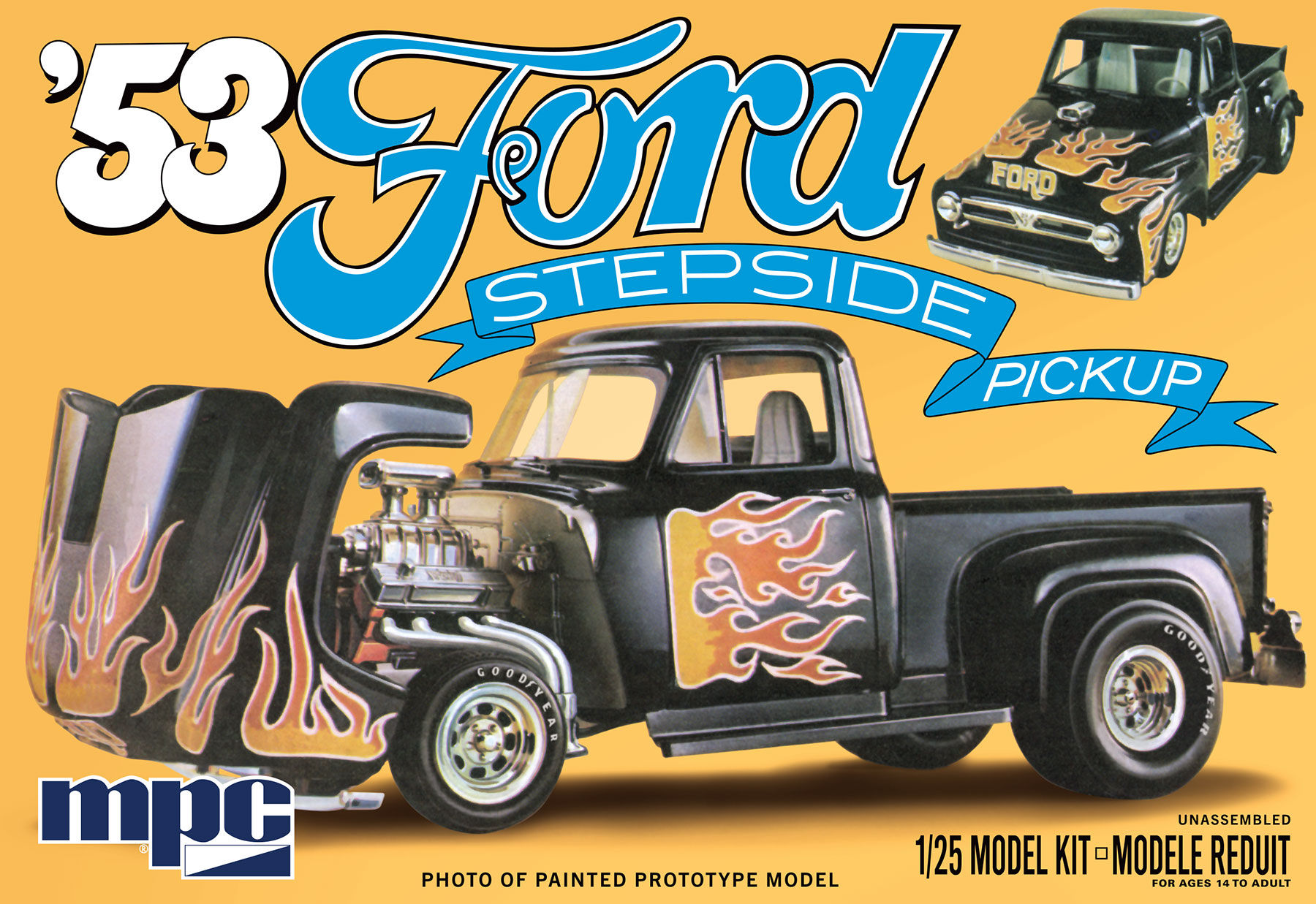 MPC Model Kit NEW 1953 Ford Stepside Pickup 1:25 Scale Model 1007