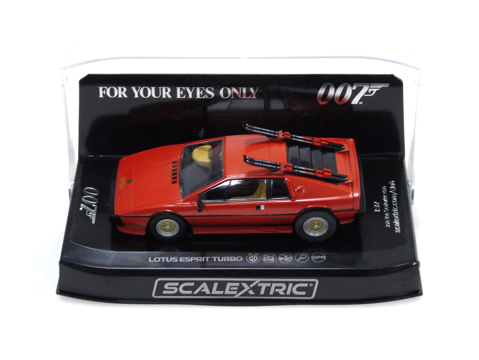 Scalextric James Bond Lotus Esprit Turbo For Your Eyes Only 1:32 Slot Car C4301