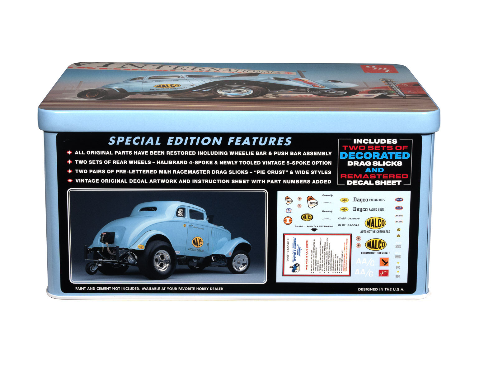 MPC 1:25 Scale 1933 Willys Gasser Ohio George with Collectors Tin