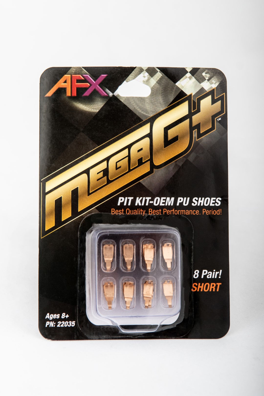 AFX Mega G+ Tune-Up Kit 8 Pairs of Short Pick up Shoes for 1.5 Chassis 22035