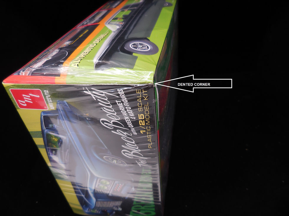 Thumbnail: DENTED BOX 1:25 Scale Model NEW-The Green Hornet Black Beauty by AMT -Skill 2