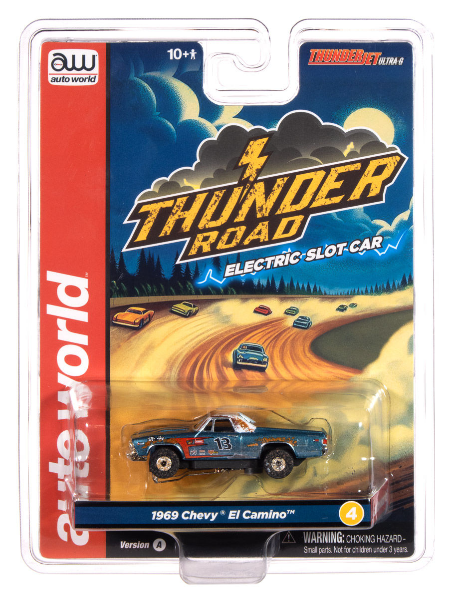 Thumbnail: Auto World '69 Chevy El Camino ThunderJet Release Called Thunder Road SC416