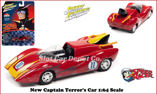 Johnny Lightning Captain Terror's Car Red Version Speed