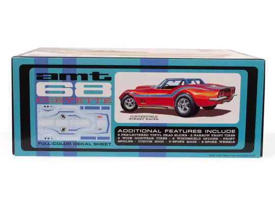 Thumbnail: 1/25 Scale Model Kit '68 Chevy Corvette Custom by AMT -Skill 2 AMT1236