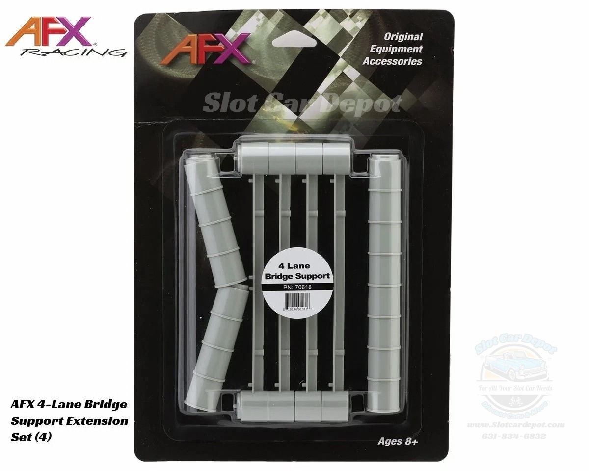 AFX 4-Lane Bridge Support Extension Set (4) 70618