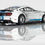 Thumbnail: AFX 2022 Mustang GT500KR Silver & Blue Mega G +HO Slot Car 22099