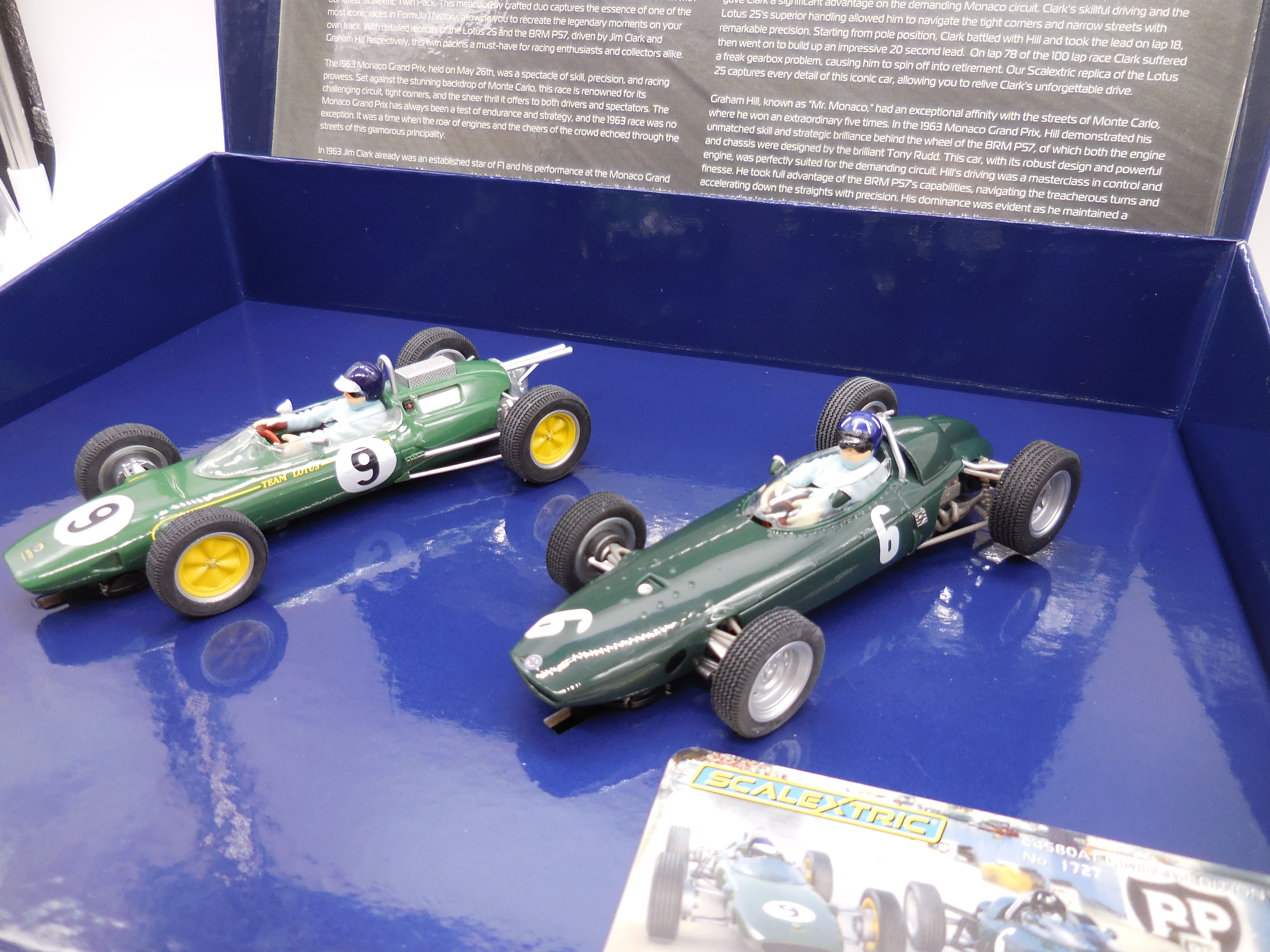 Scalextric 1963 Monaco Grand Prix - BRM vs Lotus Boxed Set 1:32 Slot Cars C4580