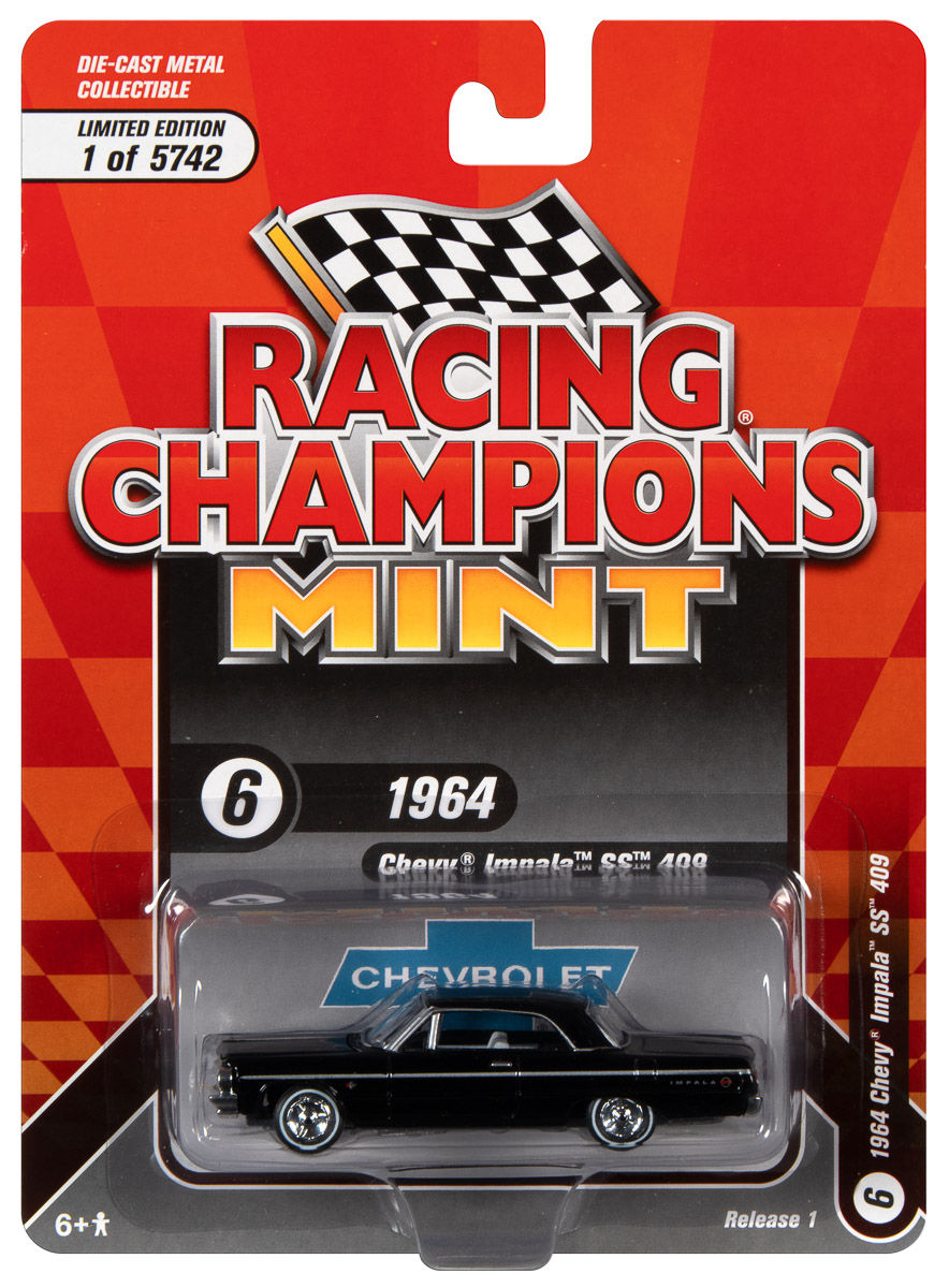Thumbnail: Racing Champions 1:64 Diecast Car '64 Chevy Impala SS 409 RC014